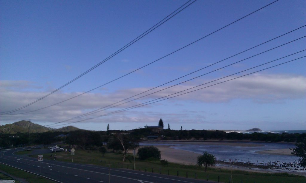 Sillars was not keen to be photographed, but invited My Daily News to capture the Cudgera Creek park in its current state from the general store’s balcony.